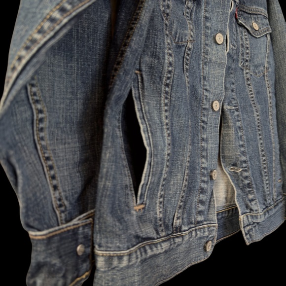 Vintage (90's/Y2K) Levi's - 57511 Trucker Workwear Jean Jacket, L Woman/M Men - Picture 3 of 4